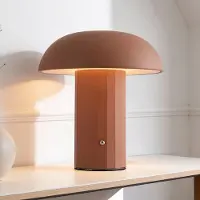 LumenXL Kabellose Tischleuchte Noma in Mokka-Braun mit dimmbarem und einstellbarem Licht