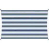vidaXL Sonnensegel Blau und Weiß 8 x 5 m 100 % Polyester Oxford