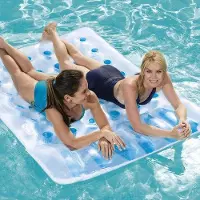 OEM Aufblasbares Doppel-Luftbett für Gäste Camping und Zuhause 193 x 142 cm