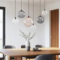 LumenXL Zeitgenössische Hängeleuchte mit Glaskolben in verschiedenen Farben - Lumora