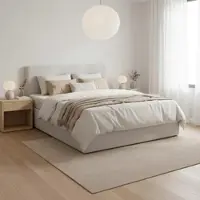 Bessagi Home Boxbett Marco Hellgrau ca. 180x200 cm