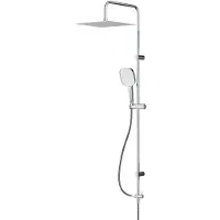 AM.PM Duschsystem mit Regendusche Duschstange Handbrause 3 Strahlarten Duschkopf Antikalk F078X000 Play
