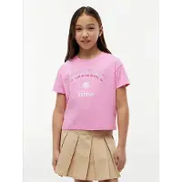 Tommy Hilfiger T-Shirt Sun Rhinestone KG0KG09458 Rosa Regular Fit