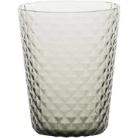 Zafferano 6er-Set Trinkgläser aus der Isolano-Kollektion, mundgeblasen, grau mit hochwertiger Diamantstruktur.