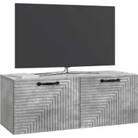 vidaXL Wandmontierter TV-Schrank Betongrau 78,5 x 31 x 30 cm