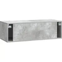 vidaXL Wandmontierter TV-Schrank Betongrau 99 x 41 x 30 cm