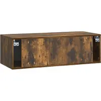 vidaXL Wandmontierter TV-Schrank 98 x 41 x 30 cm Geräucherte Eiche