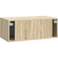 vidaXL Wandmontierter TV-Schrank 78,5 x 41 x 30 cm Sonoma-Eiche