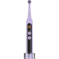 4Swiss ST216 Elektrische Schallzahnbürste Lavendel - LCD Display 12 Modi Hybrid Technologie Rotation Timer 30 Tage Akku IPX7 Zahnreinigung