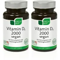 NICApur Vitamin D3 2000 vegan Kapseln 2x 2x60 St