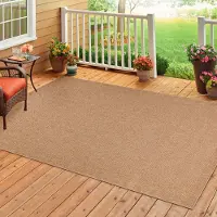 HomebyHome Indoor Outdoor-Teppich Flachgewebe Natürlicher Sisal Look Wetterfest Wohnzimmer Balkon Küche Terrasse Boho Design Grösse: 80x150 cm