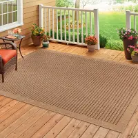 HomebyHome Indoor Outdoor-Teppich Flachgewebe Natürlicher Sisal Look Wetterfest Wohnzimmer Balkon Küche Terrasse Boho Design Grösse: 80x250 cm