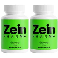 ZeinPharma Graviola Kapseln 500 mg/Kap.reines Blattpulv.Peru 2x 2x90 St