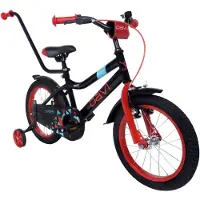 DaviBikes Kinderfahrrad Davi Zippy, 16", 95–110 cm, 1-Gang, Schwarz