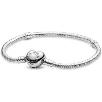 Pandora 594594C00 Damen-Armband Silber mit Herz-Verschluss