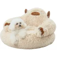 OEM Orthopädisches Hundebed L 69x69x36cm waschbar für kleine Hunde