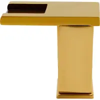 GreatDEshop2021 LED-Badewasserhahn, 3-Farben-LED-Licht-Wasserhahn, Wasserfall-Wasserhahn, Gold