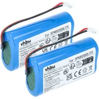 VHBW 2x Akku Ersatz für Spektrum SPMB2000LITX für Fernbedienung Remote Control (2600 mAh, 7,4 V, Li-Ion)