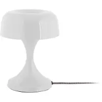 Leitmotiv - Tischleuchte Moda Retro - Weiß - 15.5x15.5x20cm Tischlampe - Nachttischlampe, Wohnzimmer, Schlafzimmer