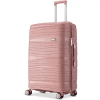 SKYCASES Travel One – Mittelgroßer-Koffer 68 L - Hartschalenkoffer aus Polypropylen – mit 4 Rollen & Kombinationsschloss – 41 x 24 x 69 cm - Rosa