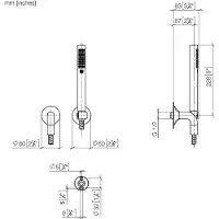 Dornbracht 27808809-270010 Schlauchbrausegarn. m.Einzelros. VAIA