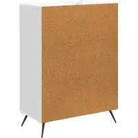 vidaXL Sideboard Hochglanz Weiß 66 x 34,5 x 90 cm Holzwerkstoff