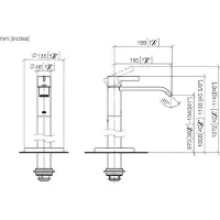 Dornbracht 22585671-93 Waschtisch-Einlochbatterie mit