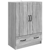 vidaXL Sideboard Graues Sonoma 66 x 34,5 x 92 cm Holzwerkstoff