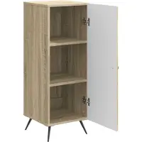 vidaXL Sideboard Sonoma-Eiche 33 x 34,5 x 90 cm Holzwerkstoff