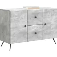 vidaXL Sideboard Betongrau 89 x 34,5 x 60 cm Holzwerkstoff
