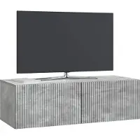 vidaXL Wandmontierter TV-Schrank Betongrau 98 x 41 x 30 cm