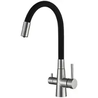 OEM Küchenwasserfilter dreifach-Mischer warm und kalt abziehbarer Armatur mit Spülarm universal einsetzbar