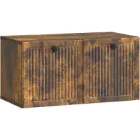 vidaXL Wandmontierter TV-Schrank Geräucherte Eiche 59,5 x 31 x 30 cm