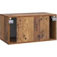 vidaXL Wandmontierter TV-Schrank Altholz 59,5 x 31 x 30 cm
