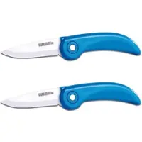 Pearl 2er-Set Keramik-Klappmesser, ergonomischer Griff, 7,5 cm Klingenlänge