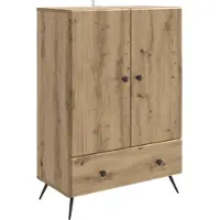 vidaXL Sideboard Artisan-Eiche 66 x 34,5 x 95 cm Holzwerkstoff