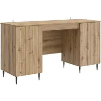 vidaXL Schreibtisch Artisan-Eiche Holzwerkstoff 142,5 x 50 x 75 cm