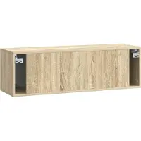 vidaXL Wandmontierter TV-Schrank Sonoma-Eiche 98 x 31 x 30 cm