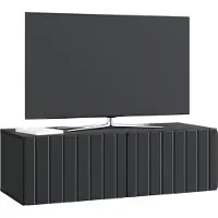 vidaXL Wandmontierter TV-Schrank 98 x 41 x 30 cm Schwarz Holzwerkstoff