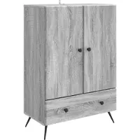 vidaXL Sideboard Sonoma-Grau 66 x 34,5 x 95 cm Holzwerkstoff