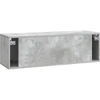 vidaXL Wandmontierter TV-Schrank Betongrau 98 x 31 x 30 cm