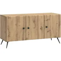 vidaXL TV-Schränk 99 x 34,5 x 50 cm Artisan-Eiche Holzwerkstoff