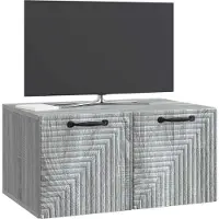 vidaXL Wandmontierter TV-Schrank Graues Sonoma 59,5 x 41 x 30 cm