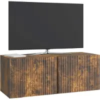 vidaXL Wandmontierter TV-Schrank Geräucherte Eiche 78,5 x 31 x 30 cm