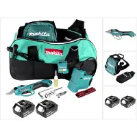Makita DUP 361 G Akku Rebschere Astschere 36 V ( 2x 18 V ) + 2x Akku 6,0 Ah + Tasche - ohne Ladegerät