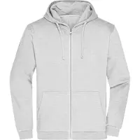 James & nicholson Klassische Sweatjacke mit Kapuze ash, Gr. 3XL