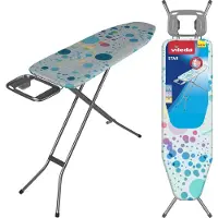 Vileda Bügelbrett Star 120x38 cm mit Bügeleisenablage, Kindersicherung, für Dampfbügeleisen