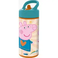 Pipsa Possu Wasserflasche Peppa Pig Having fun Rosa 1 St