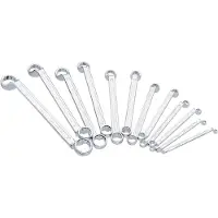 Vigor Doppel-Ringschlüssel Satz V1524N Aussen-Doppel-Sechskant Profil 6 x 7 – 30 x 32 mm 12 teilig