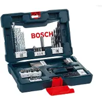 Bosch V-Line Zubehörset 41 Teilig (Koffer) Umschaltknarre Bohrer Bits Einstecknüsse